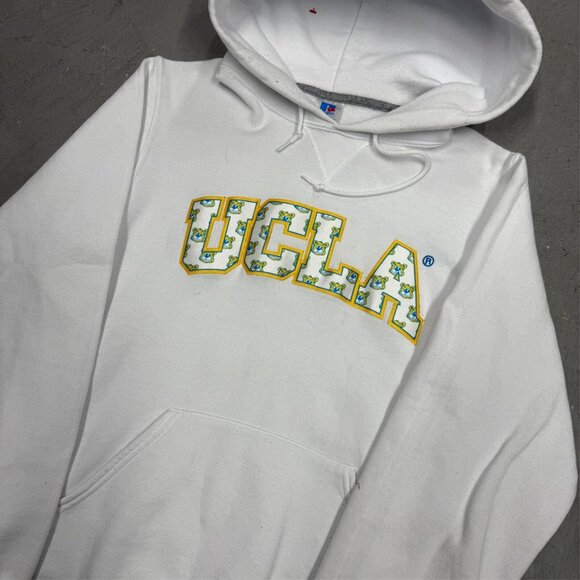Russell UCLA Bruins NCAA University Pullover Hoodie Stitched White Small - Picture 2 of 7